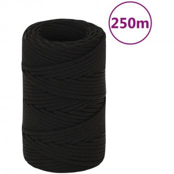 Cuerda de trabajo en poliéster negro 2 mm 250 m