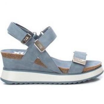 Sandalia de mujer Xti 142619 beige con cierre adherente