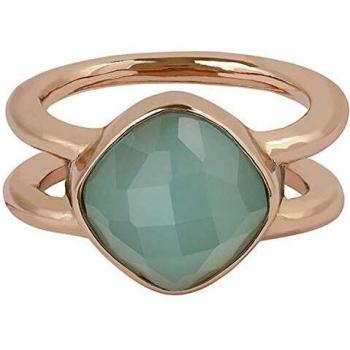Adore Jewelry Anillo para Mujer Chapado en Oro Rosa con Piedra