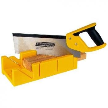 Mannesmann - M30182 - Caja de ingletes con sierra de mano