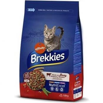 Brekkies Pienso para Gatos con Buey, Verduras y Cereales 3,5kg 3500 g