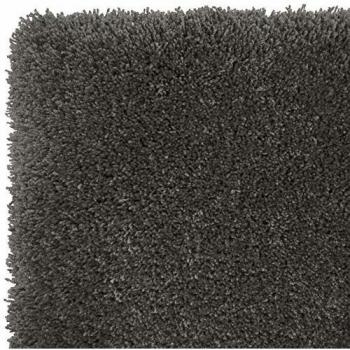 Alfombra lavable Feel 120x170 cm, gris oscuro, pelo suave y flexible