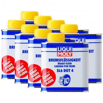 8 x Liqui Moly 3086 SL6 de líquido de frenos DOT 4 de Brake Fluid 500 ml