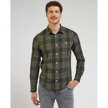Camisa de hombre classic de cuadros en color verde Lee