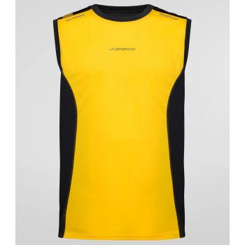Camiseta La Sportiva Tracer Tank Hombre Amarillo Negro L