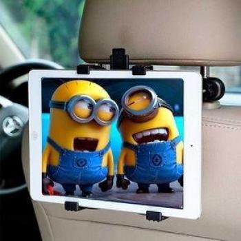 Soporte de Tablet para Coche Giratorio 7-13'' Negro 12x27 cm
