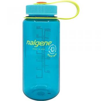 Nalgene Botella de Boca Ancha Sustain 500ml, azul ceruleo, unisex adulto