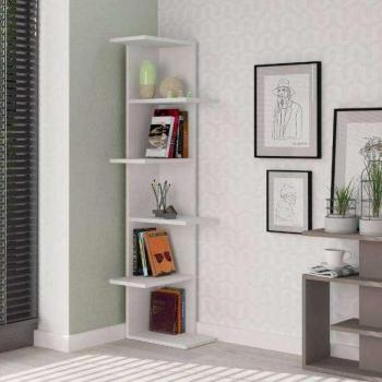 Estantería Stair de Salón Color Blanco 37x141x24 Cm