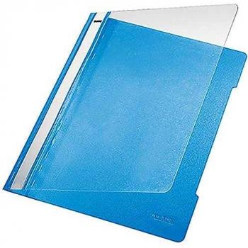 Carpeta Rápida Leitz A4 PVC Recycled Azul Claro con Ventana de Etiquetado
