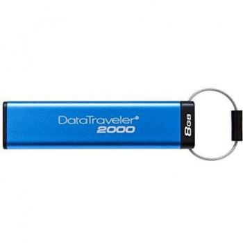 Kingston DataTraveler 2000 DT2000/8GB - Memoria USB 3.0 de 8 GB cifrada con Teclado, Tipo Llave