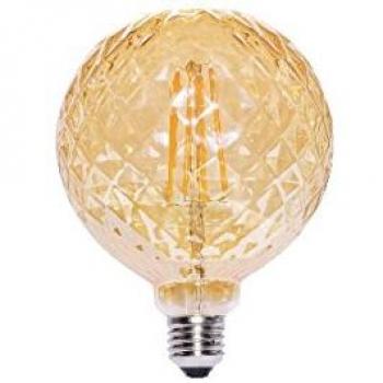 Globo LED Luxy E27 6W Ámbar 2200° Luz Cálida 480LM