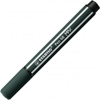 Rotulador punta biselada STABILO Fiber Pen 68 MAX verde oliva