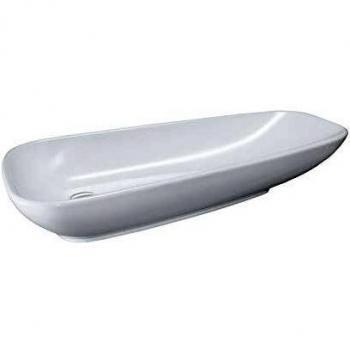 Lavabo Palomba 900x420, blanco con LCC, sin agujero para grifo ni rebosadero