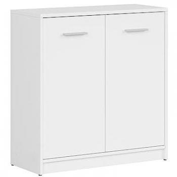 Aparador Buffet 2 Puertas Estratificado Blanco Ewen