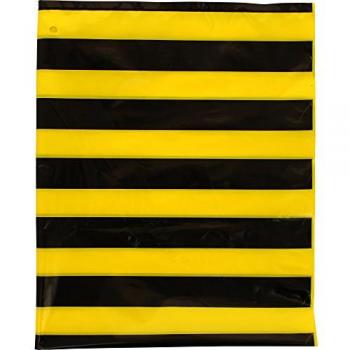 BOLSA DISFRAZ 56x70 IMPRESA AMARILLO/NEGRO - Pack de 25 unidades