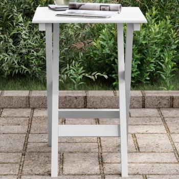 Mesa auxiliar plegable de madera maciza de álamo blanca