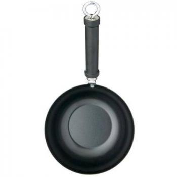 WORLD OF FLAVOURS Sartén Oriental, Acero, Negro, 20 cm