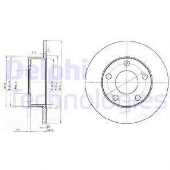 Disco de freno DELPHI BG3382