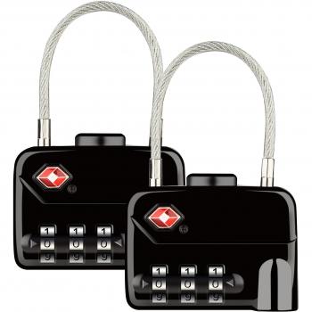 Diyife TSA Cerraduras Para Equipaje, [VersióN Mejorada] [2 Paquetes] Candado De Seguridad De 3 DíGitos, Candados De CombinacióN, Cerradura De CóDigo Para Estuche De Maleta De Viaje, Etc.