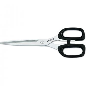 Arcos Serie Prochef, Tijeras de Cocina, Hoja de Acero Inoxidable, 220 mm, Mango de Polipropileno Color Negro