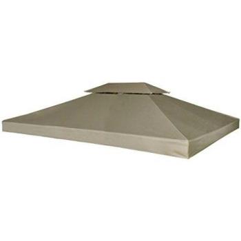vidaXL Gazebo Cover Canopy Replacement 310 g/m² Beige 3 x 4 m