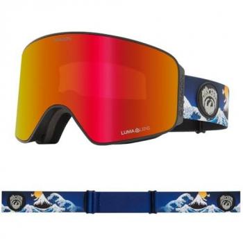 Máscara de Esquí Dragon NFX MAG OTG Unisex - Colaboración Mayhem - Lentes Lumalens Rojo Ion/CAT3 y Amarillo/CAT1 - Talla Única