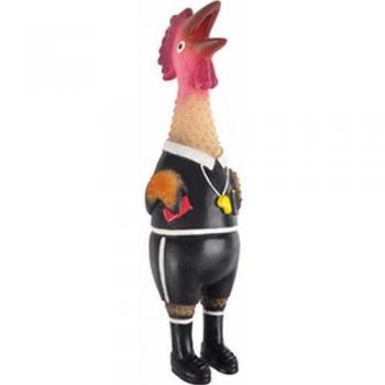 Juguete de Pollo de Látex para Perros Flamingo Arbitro de Fútbol