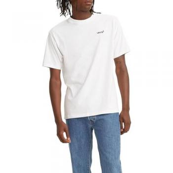 Camiseta Vintage Levi's® con Etiqueta Roja para Hombre, Manga Corta, Color Blanco, Talla XL