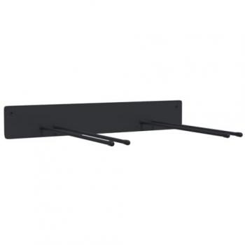 Estante de Pared de Jardín para Herramientas de Acero Negro