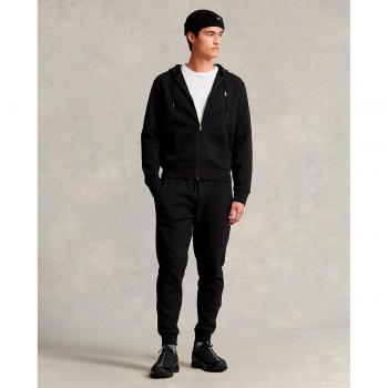 Pantalón de chándal Regular fit para hombre de Polo Ralph Lauren - Pantalón largo negro puro 30/1 Double Knit