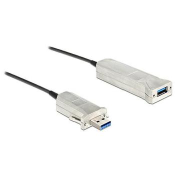 Cable USB 3.0 de 50 m, macho a hembra, óptico, compatible con USB A y Micro-B