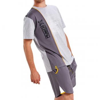 Pijama corto de hombre Munich en color gris