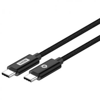 Cable USB-C 2.0 de 1,2 m, 5A, Negro, Conceptronic ETTA03B12