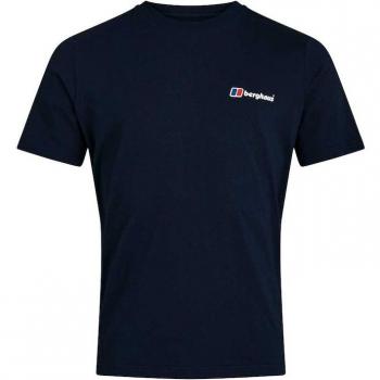 Camiseta Berghaus Big Logo de hombre, manga corta, color azul marino, talla S