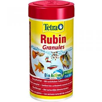 Alimento Granulado Completo para Peces Ornamentales Tetra Rubin 250 ml - 100 g