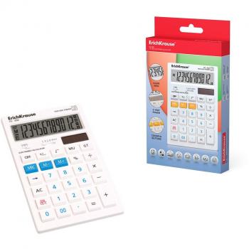 ErichKrause Cc-352 Calculadora Electrónica de 12 Dígitos - Pantalla LCD - Funciones Matemáticas Básicas - Memoria - Energía Solar