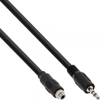 Adaptador de Audio InLine® 3,5mm Estéreo con Rosca y Conector Enchufable - 0,6m
