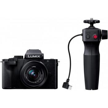 Panasonic Lumix G100 Compact Mirrorless Camera Kit with Standard Zoom Lens and Tripod Grip - Black