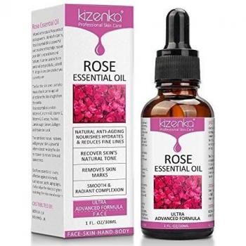 ¡Aceite esencial de rosa, cuidado de la piel con vitamina C, aclara las arrugas antienvejecimiento, perfecto para aromaterapia, relajación, terapia de la piel y más! - NATURAL