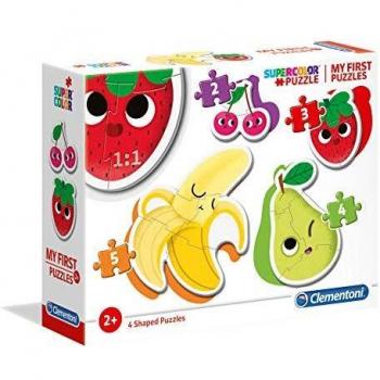 Clementoni- My first Puzzle Progresivo Frutas, Multicolor
