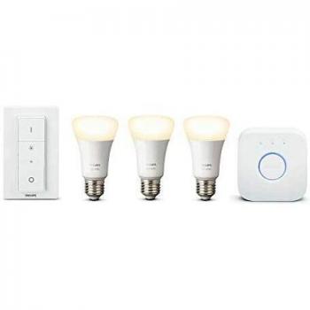 Philips Hue Blanco Starter Set 3xE27 LED lámpara Bluetooth +Bridge +Dimmschalter