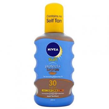 Nivea Sun Protect and Bronze Tan Activating Protecting Oil with High SPF 30, 200 ml