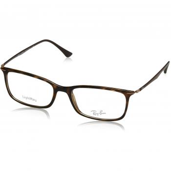 Ray-Ban 0Rx7031, Monturas de Gafas para Hombre, Dark Havana, 53