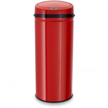 ECHTWERK Cubo de Basura, Acero Inoxidable, Rojo, 42 litros