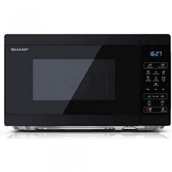 Microondas Sharp YC-MS02E-B 800W 20L Negro - Función Eco, Descongelación y Seguridad Infantil
