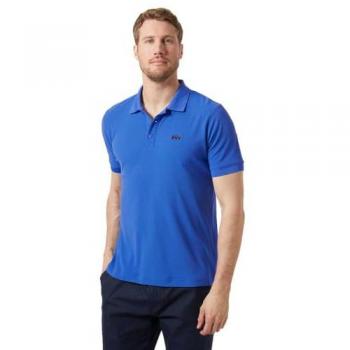 Polo Helly Hansen Driftline de manga corta para hombre en color azul cobalto, talla S