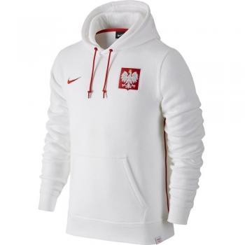 Nike POL CORE HOODY - Sudadera para hombre, color blanco / rojo, talla S