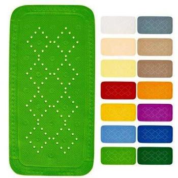 Spirella 91 x 36, Verde colección Alaska, Alfombrilla de Ducha, PVC