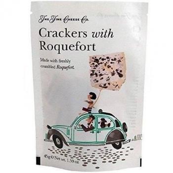 Fine Cheese - Crackers con queso Roquefort 45 g - Caja de: 20 unidades