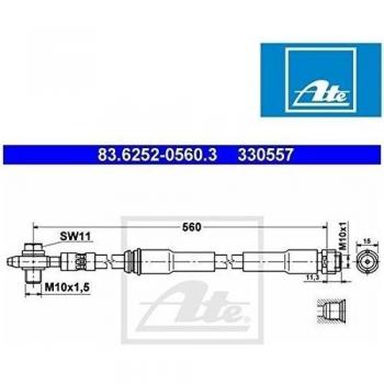 ATE 83.6252-0560.3 Tubo flexible de frenos